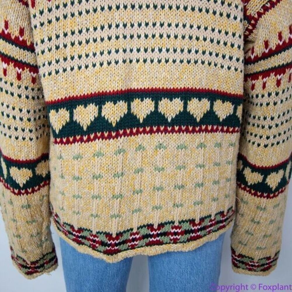 Vintage BonWorth Christmas ugly sweater,‎ 3D, Santa Clause, cardinal, M - Picture 7 of 16